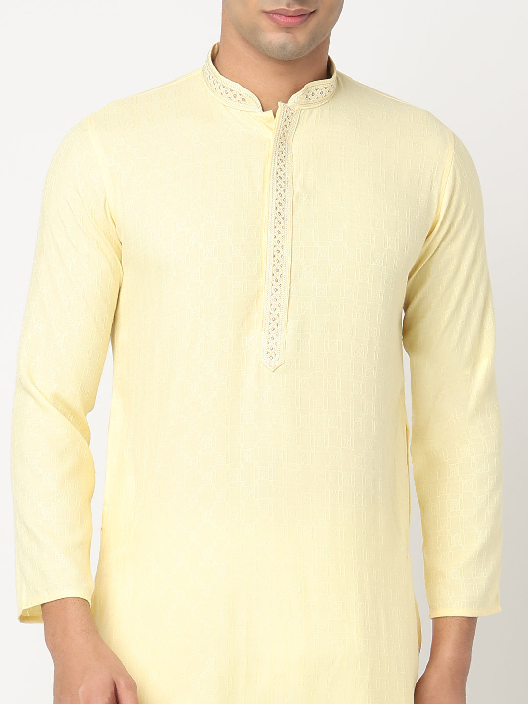 Jacquard Straight Kurta