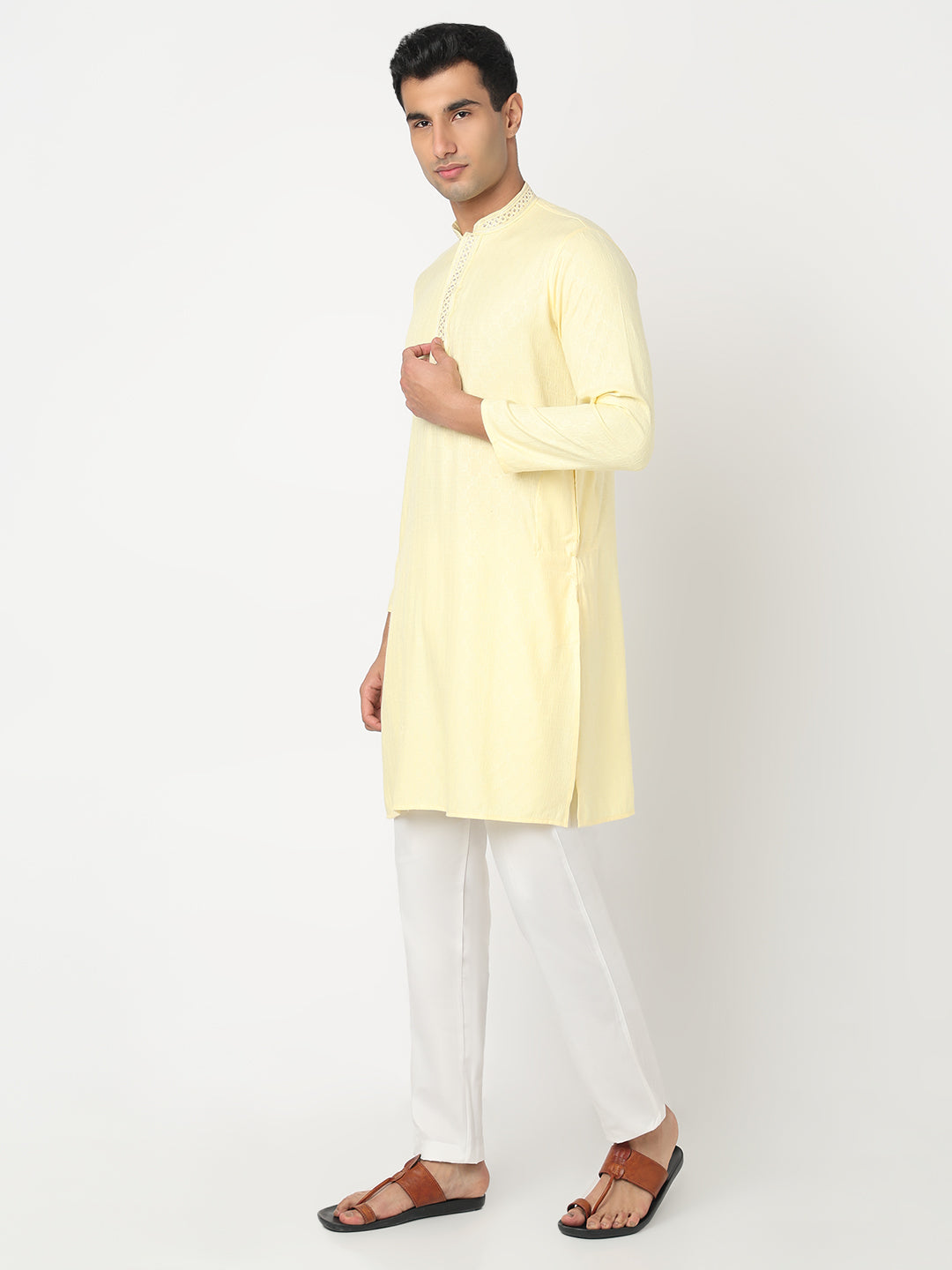 Jacquard Straight Kurta