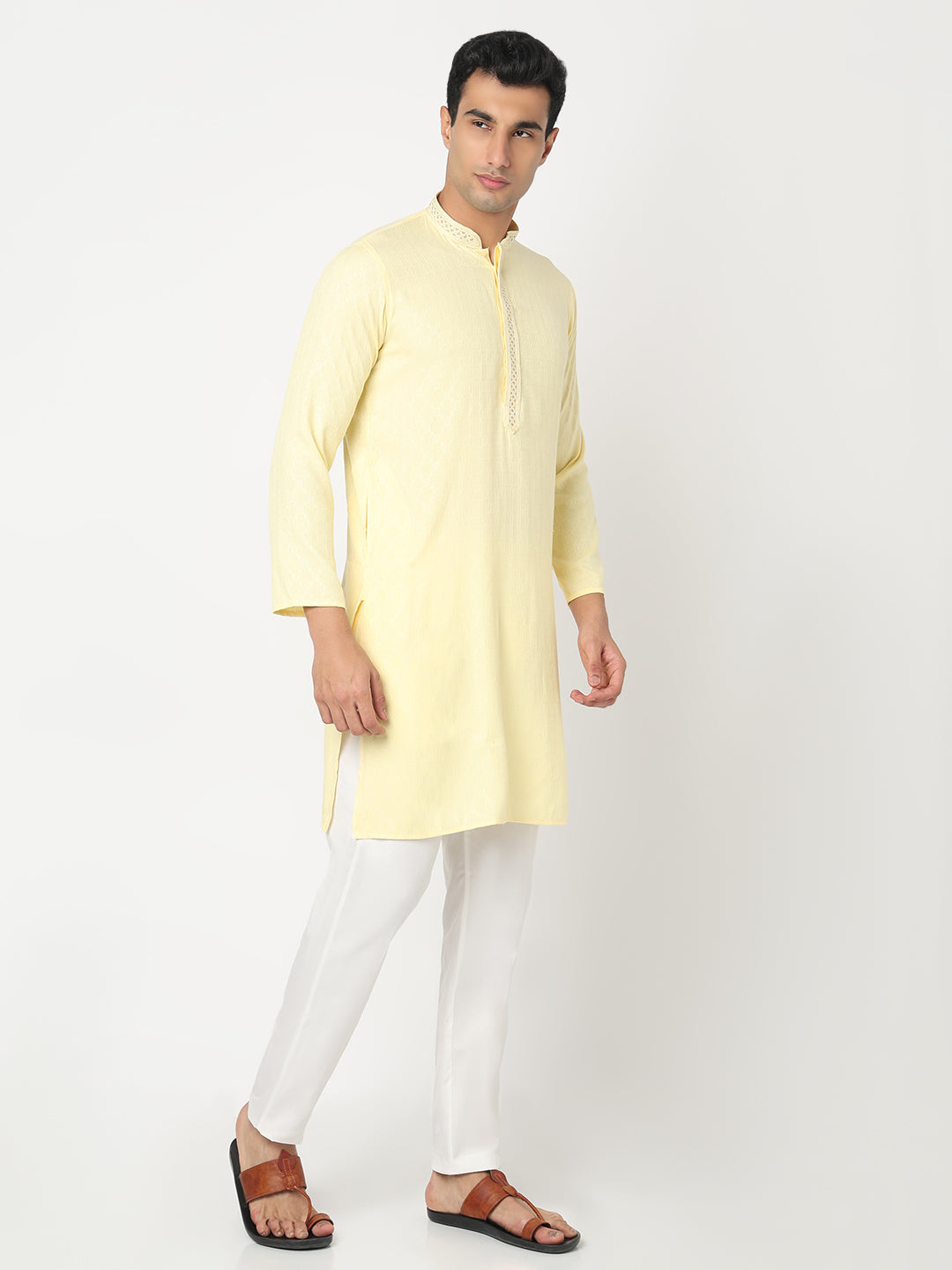Jacquard Straight Kurta