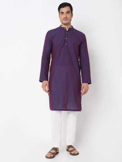 Straight Yarn Dyed Long Kurta