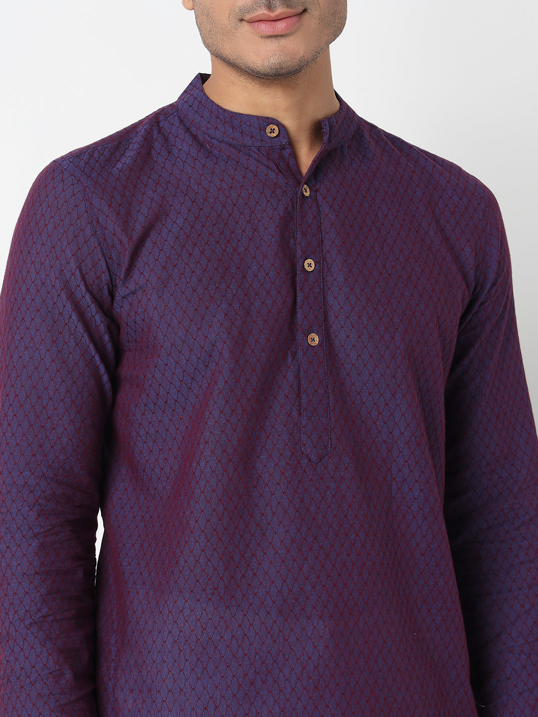 Straight Yarn Dyed Long Kurta