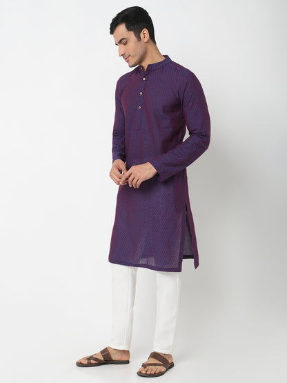 Straight Yarn Dyed Long Kurta