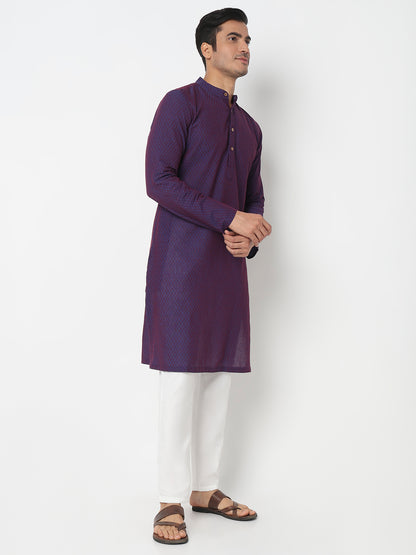 Straight Yarn Dyed Long Kurta