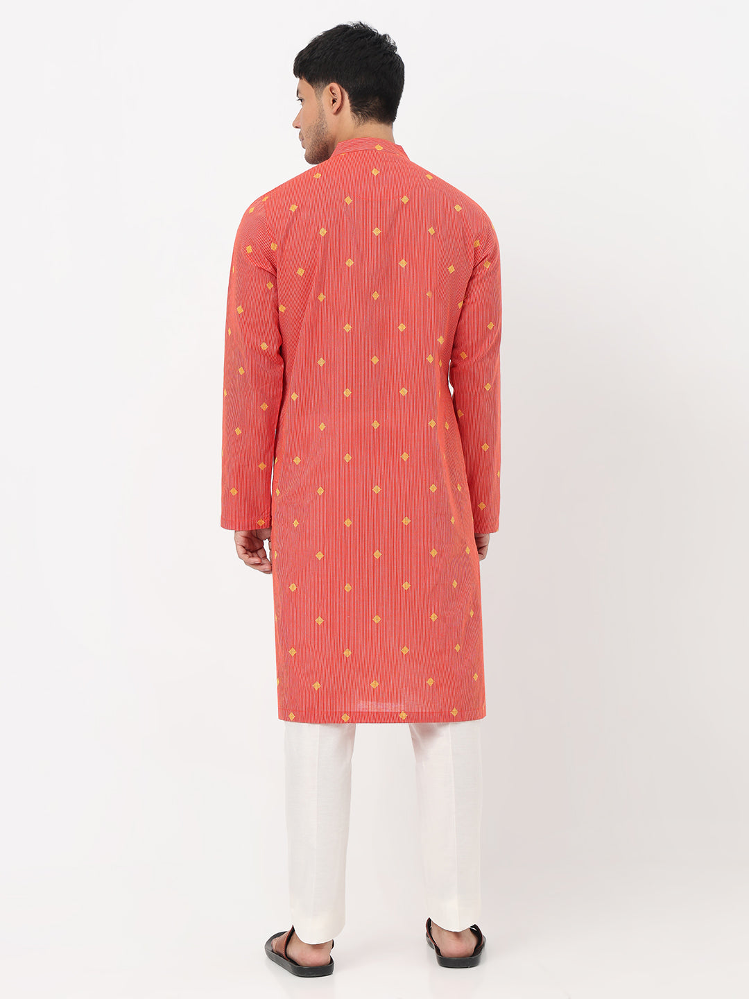 Jacquard Straight Long Kurta