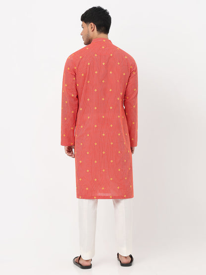 Jacquard Straight Long Kurta