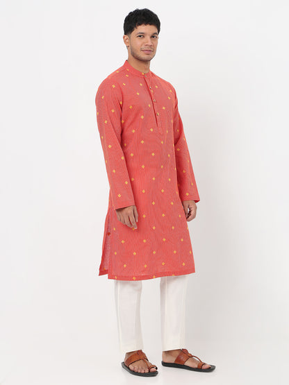 Jacquard Straight Long Kurta