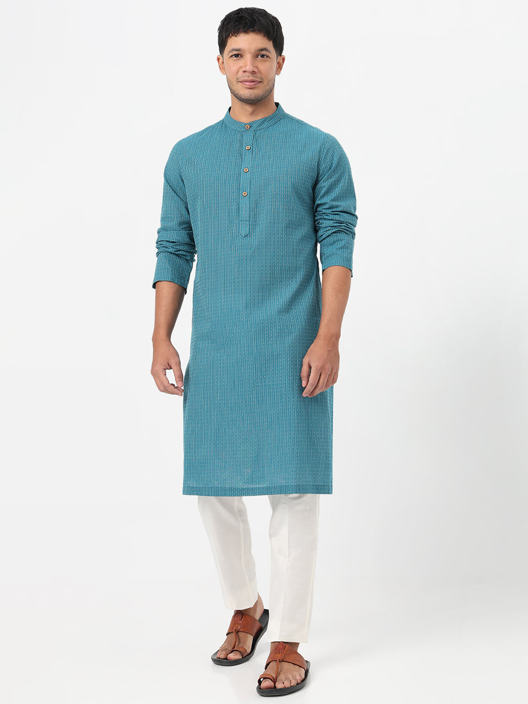 Structured Straight Long Kurta