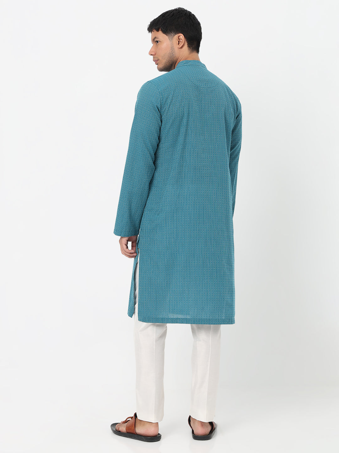 Structured Straight Long Kurta