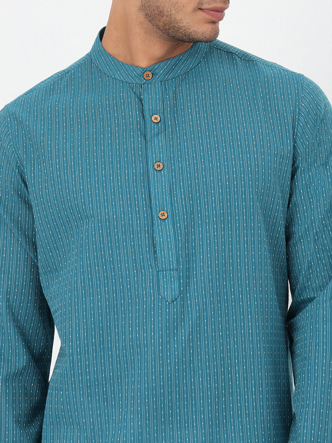 Structured Straight Long Kurta