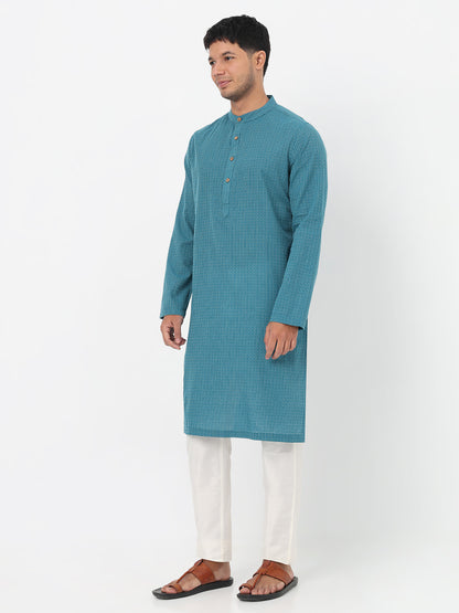 Structured Straight Long Kurta
