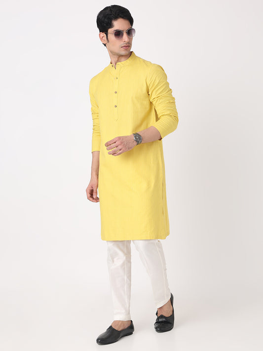 Solid Straight Katha Long Kurta