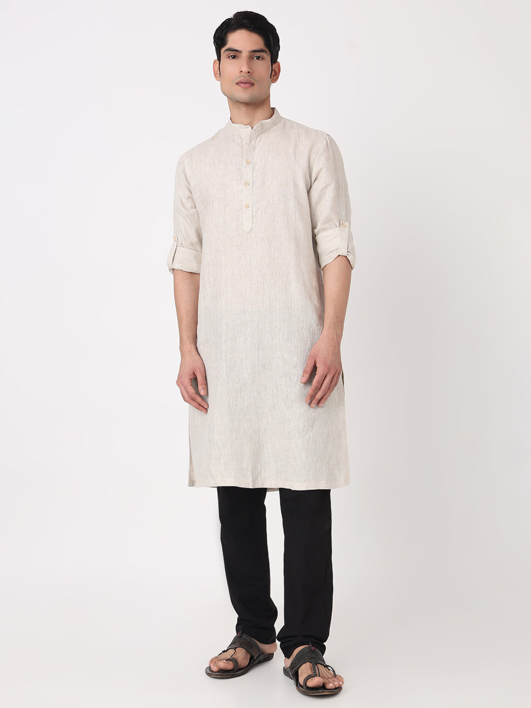 Solid Straight Long Kurta