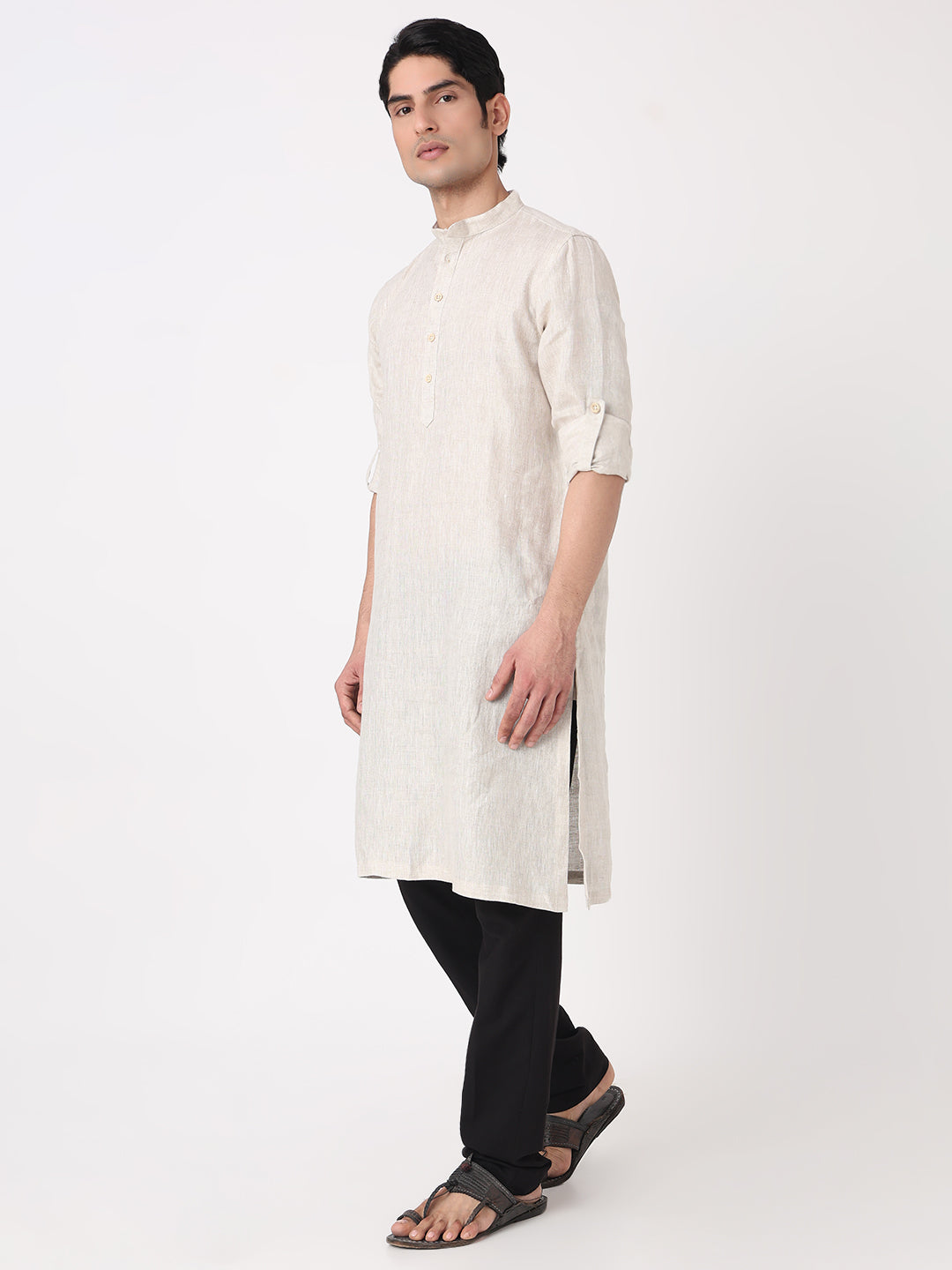 Solid Straight Long Kurta