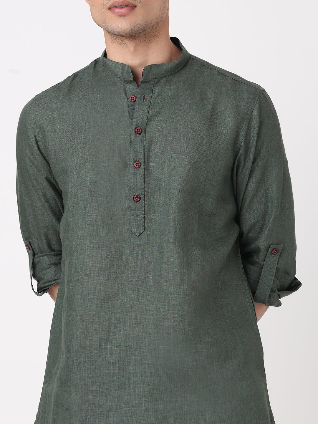 Solid Straight Long Kurta