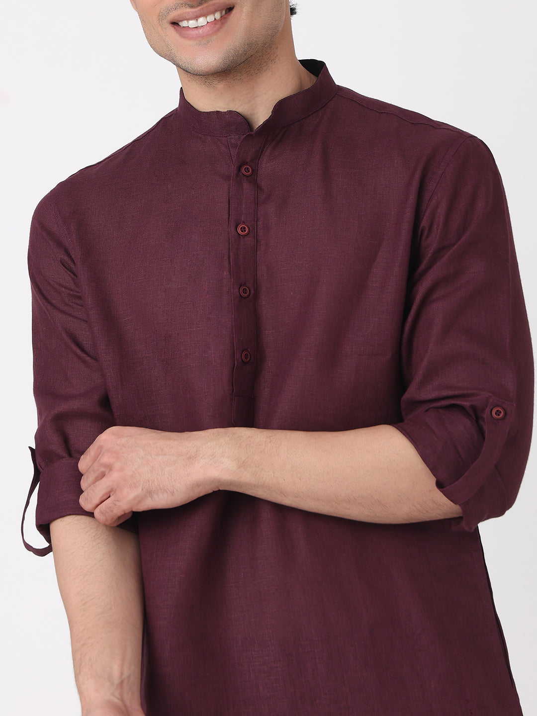 Solid Straight Long Kurta