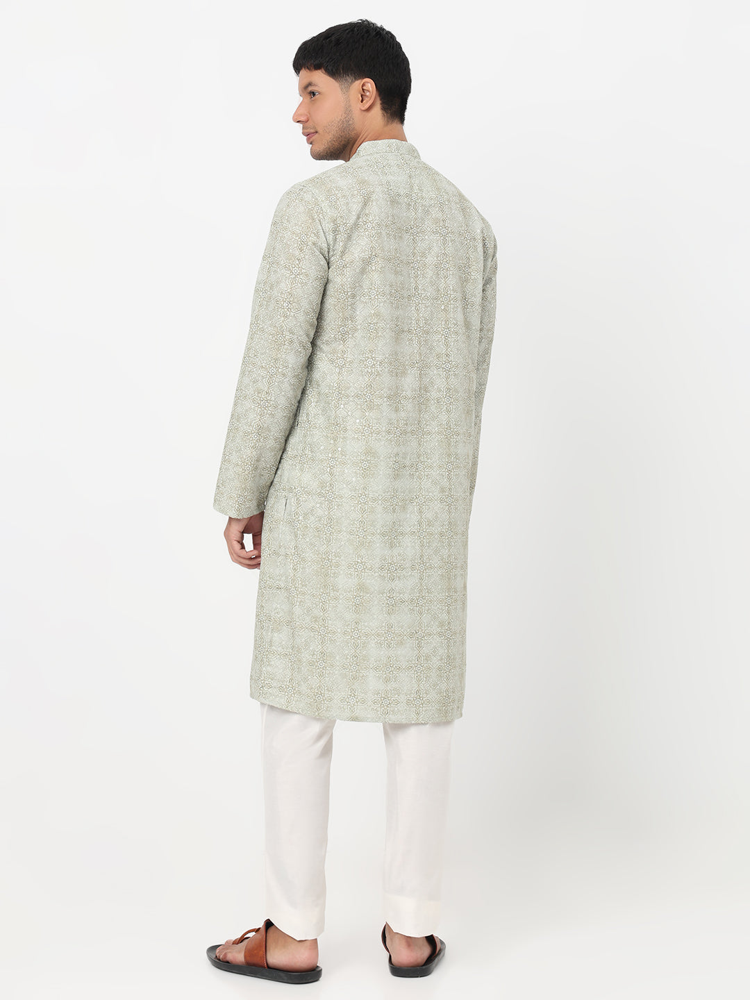 Digi Schiffli Long Kurta