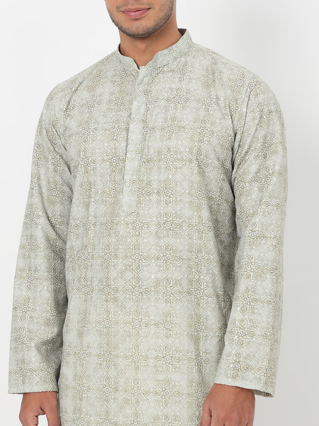 Digi Schiffli Long Kurta