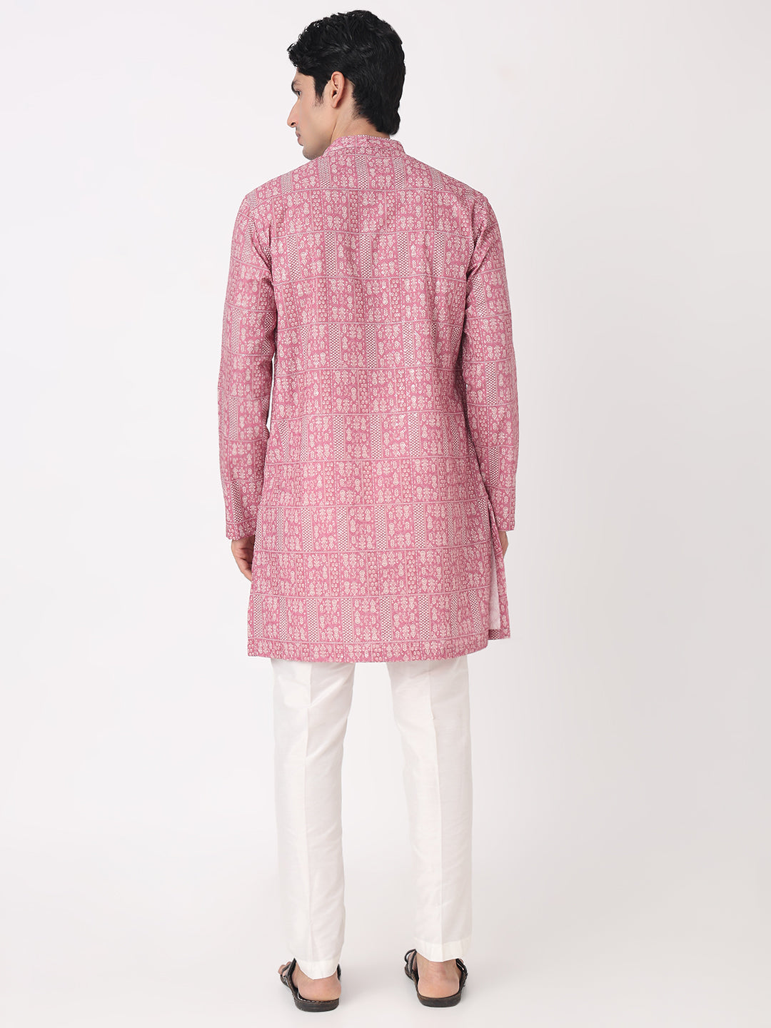 Digital Schiffli Straight Long Kurta