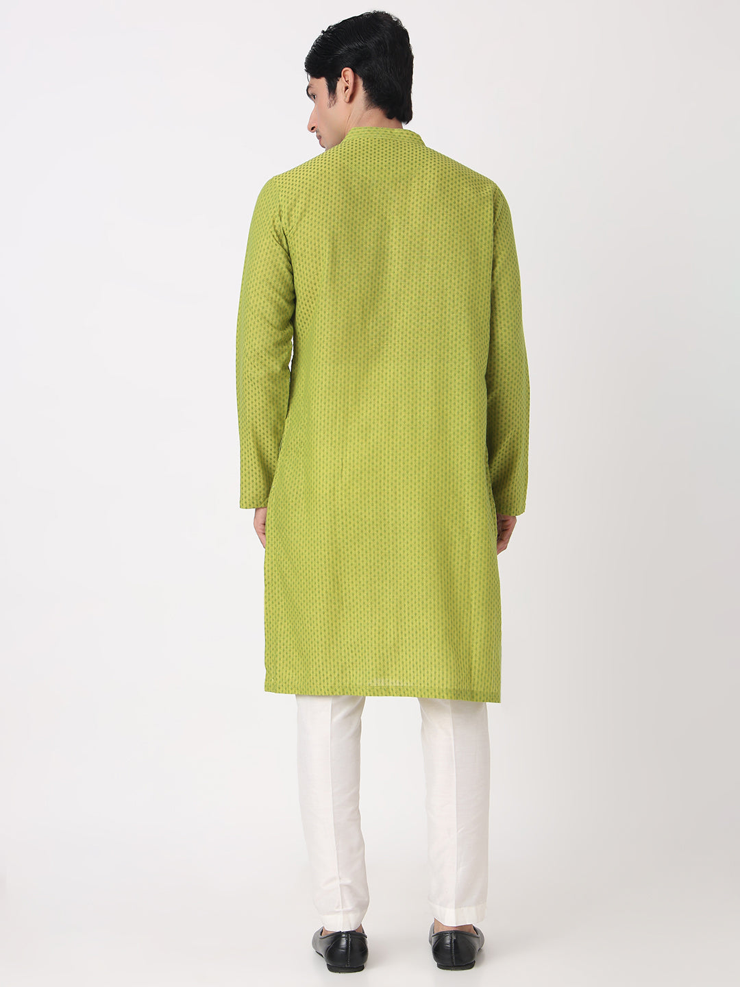 Yarn Dyed Straight Long Kurta