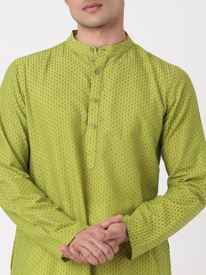 Yarn Dyed Straight Long Kurta