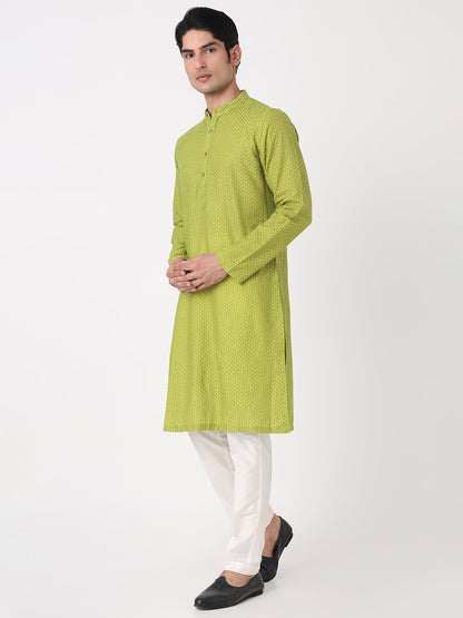 Yarn Dyed Straight Long Kurta