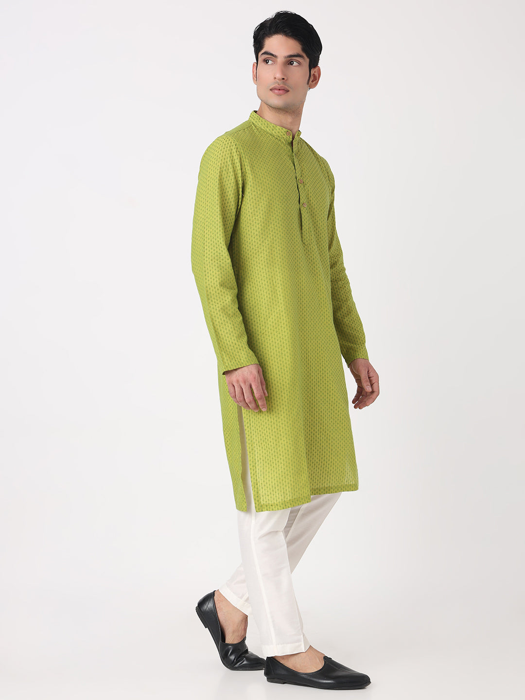 Yarn Dyed Straight Long Kurta