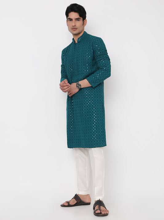Embellished Straight Long Kurta
