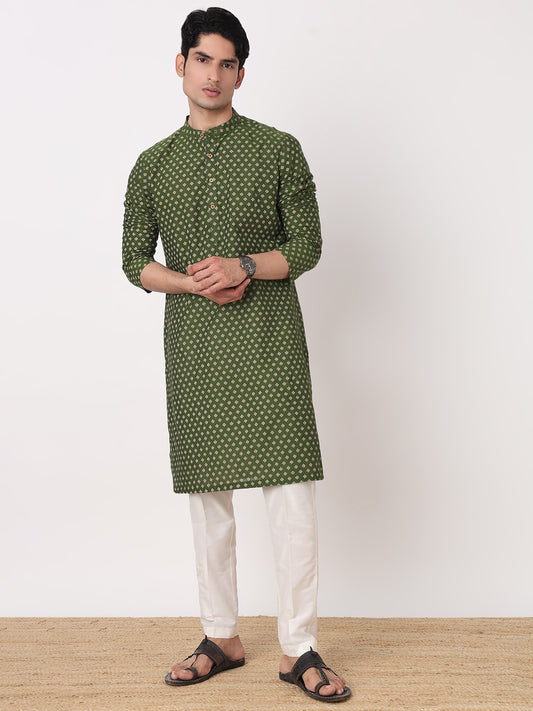 Yarn Dyed Straight Long Kurta