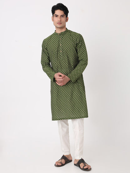 Yarn Dyed Straight Long Kurta