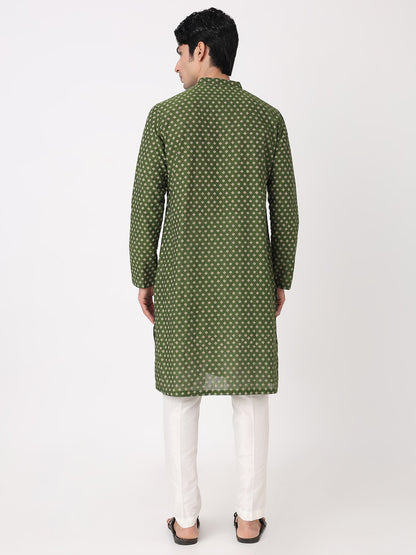 Yarn Dyed Straight Long Kurta