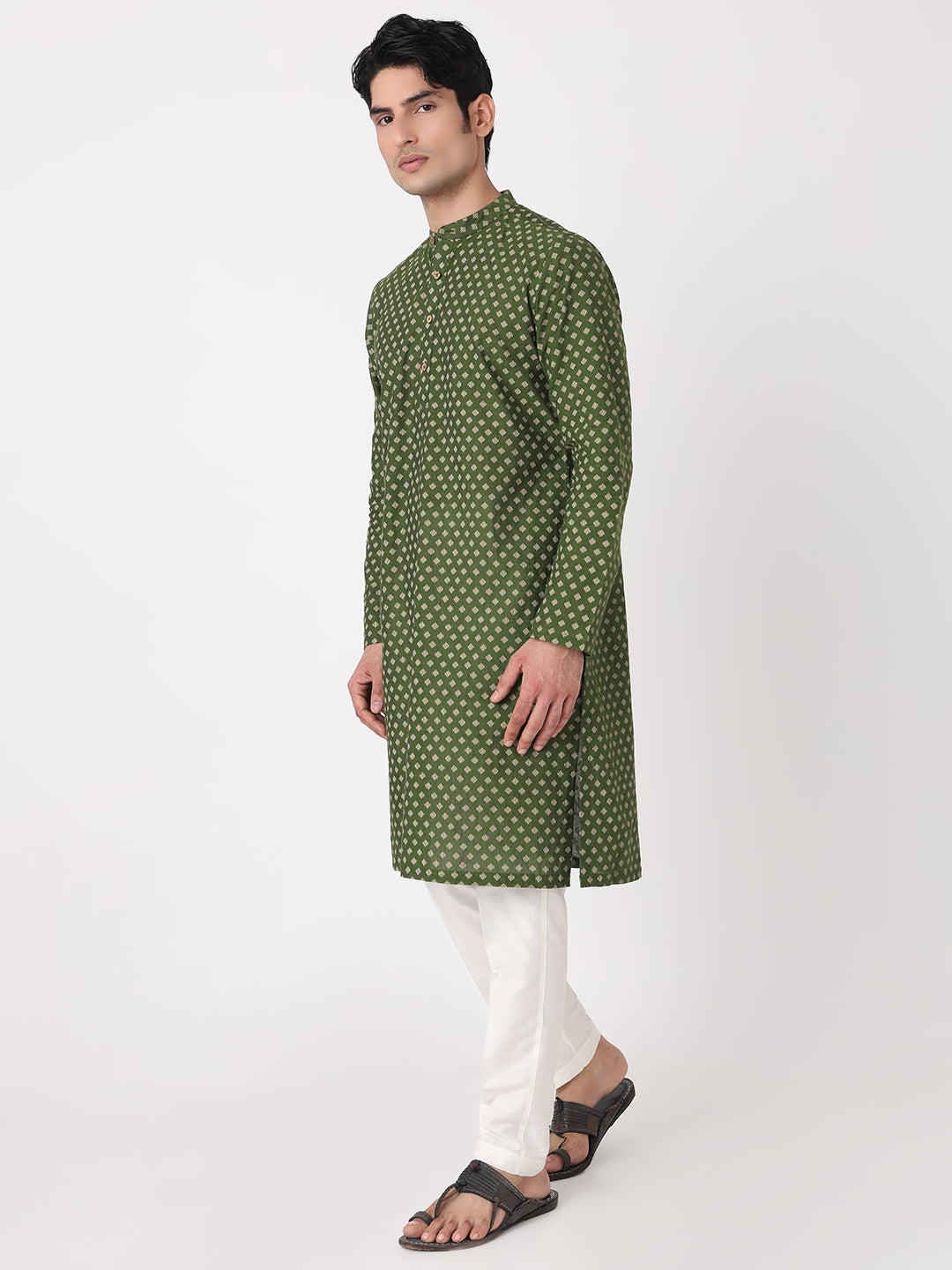 Yarn Dyed Straight Long Kurta