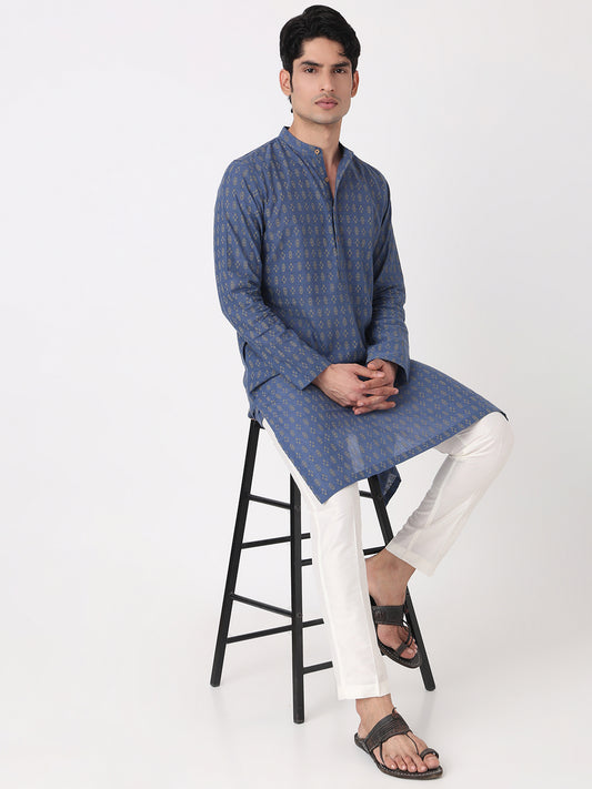 Yarn Dyed Straight Long Kurta
