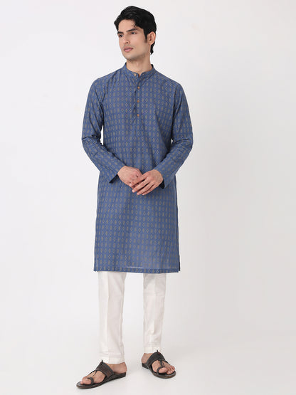 Yarn Dyed Straight Long Kurta