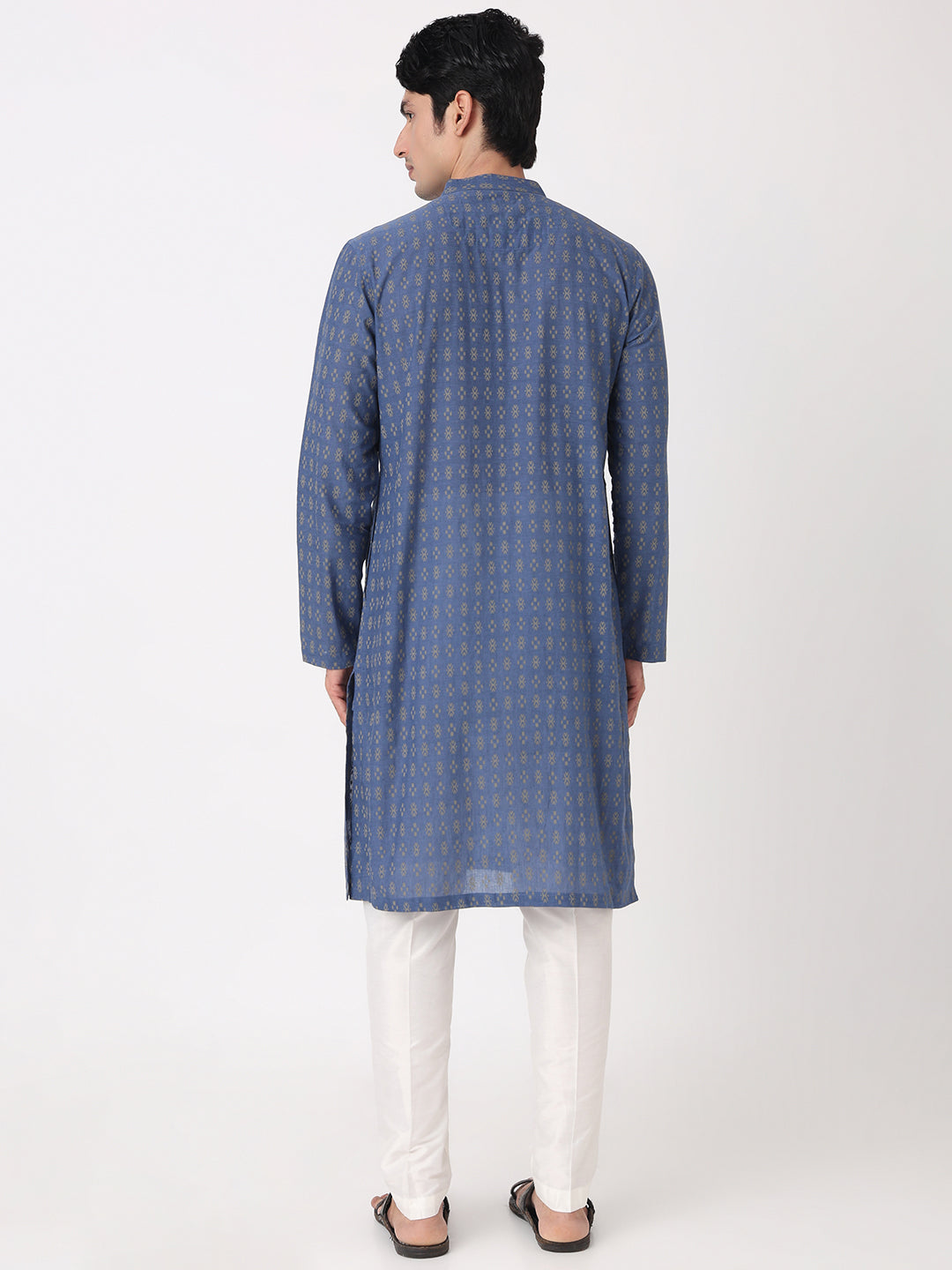 Yarn Dyed Straight Long Kurta