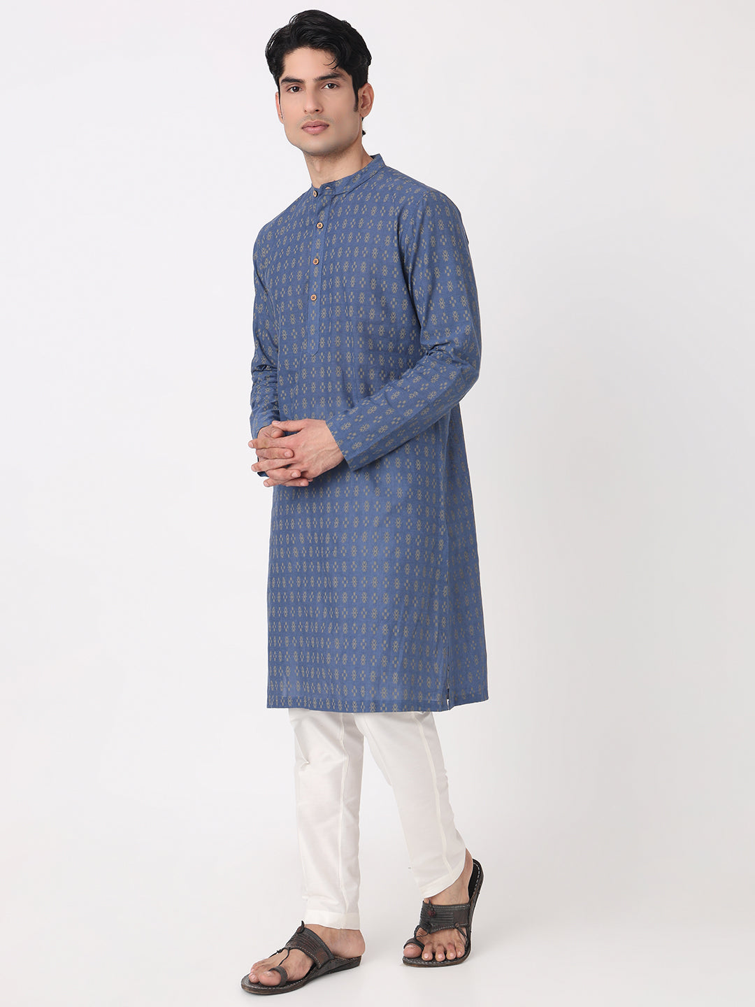 Yarn Dyed Straight Long Kurta