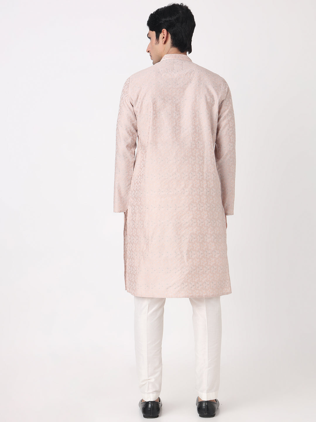 Jacquard Straight Long Kurta