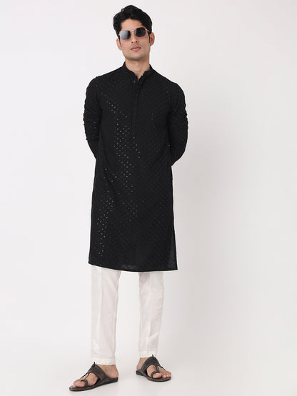 Embellished Straight Long Kurta