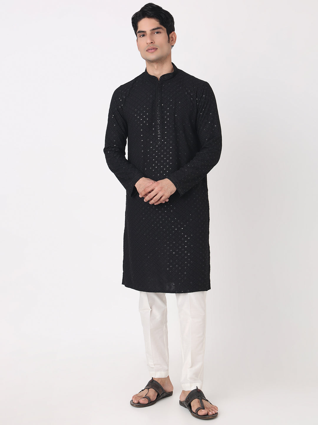 Embellished Straight Long Kurta