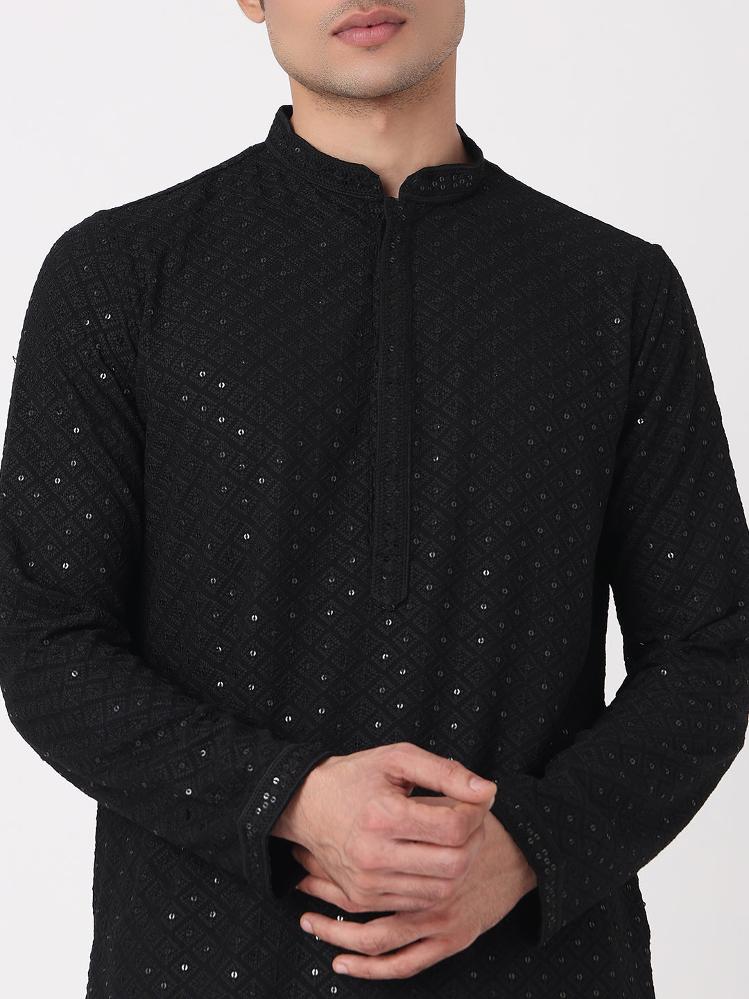 Embellished Straight Long Kurta