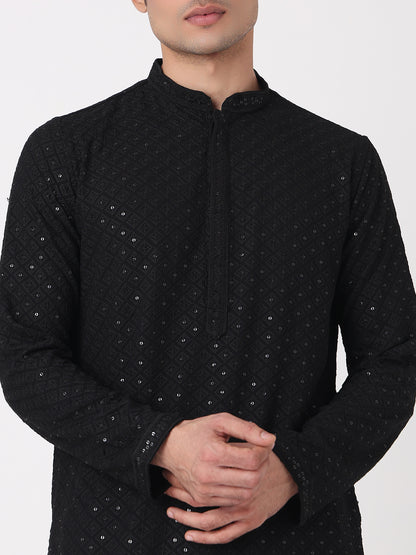 Embellished Straight Long Kurta