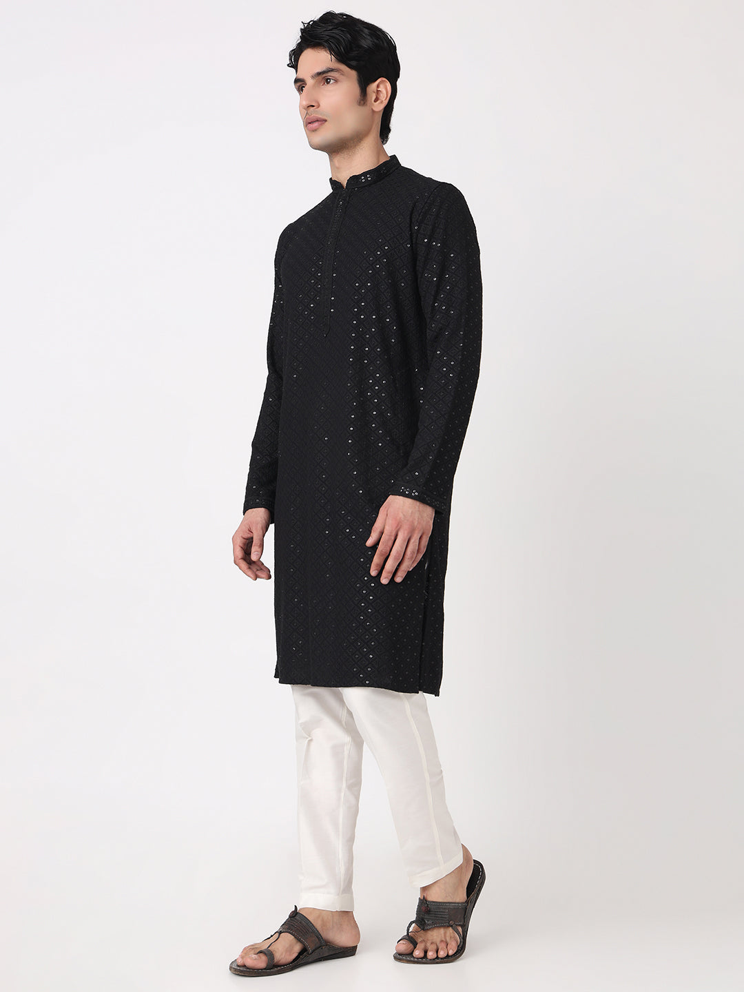 Embellished Straight Long Kurta
