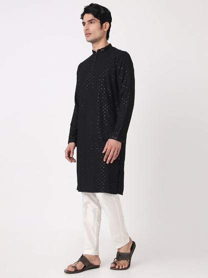 Embellished Straight Long Kurta
