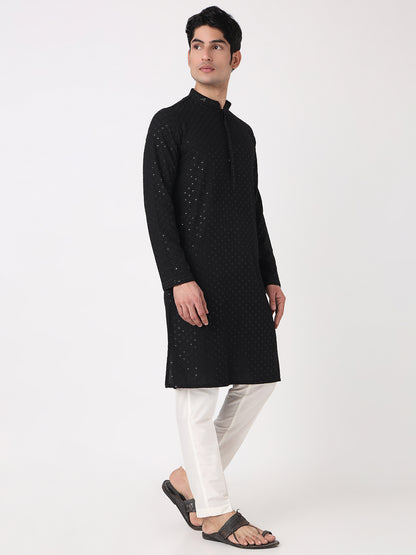 Embellished Straight Long Kurta