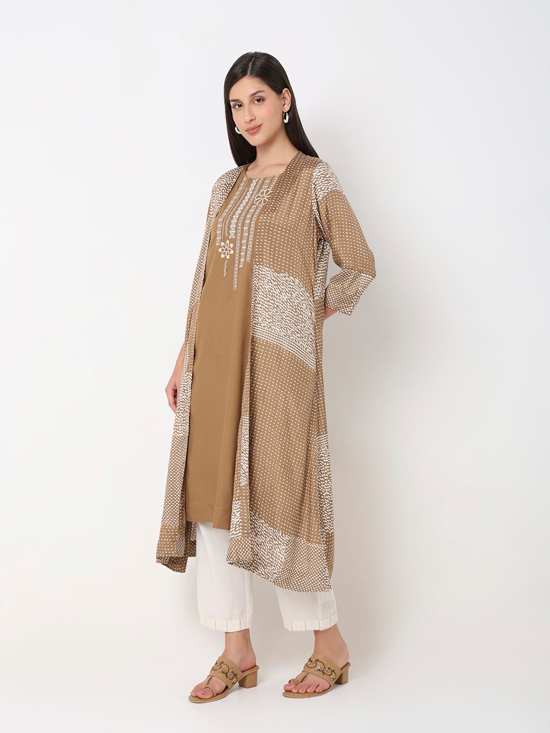 Nylangan Straight Fit Printed Kurta