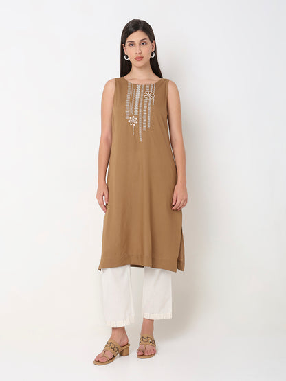 Nylangan Straight Fit Printed Kurta