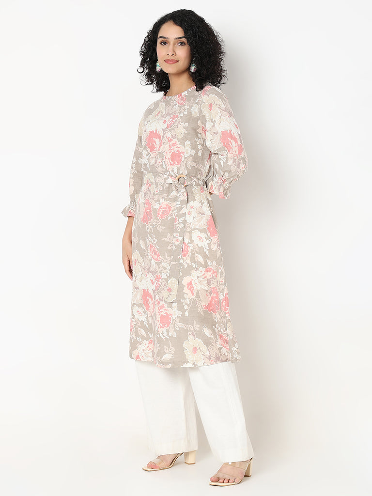 Nylangan Regular Fit Printed Kurta