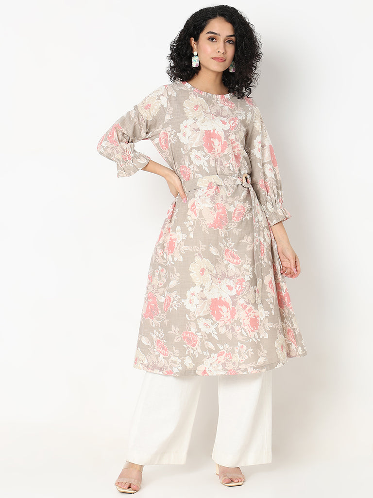 Nylangan Regular Fit Printed Kurta