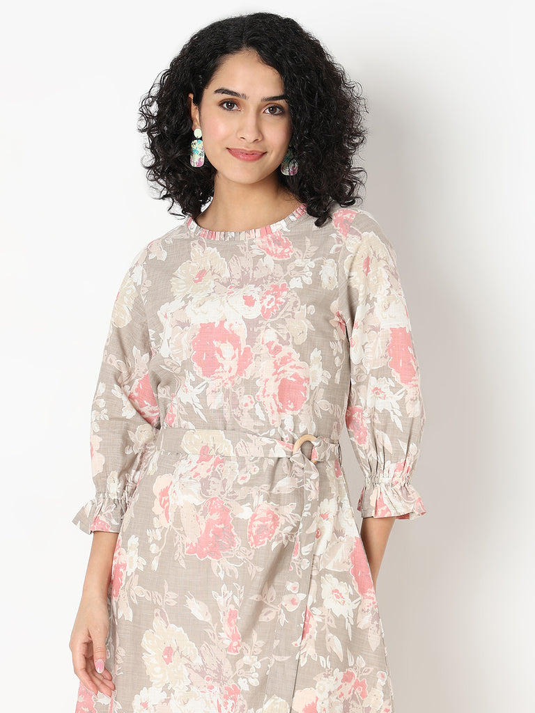 Nylangan Regular Fit Printed Kurta