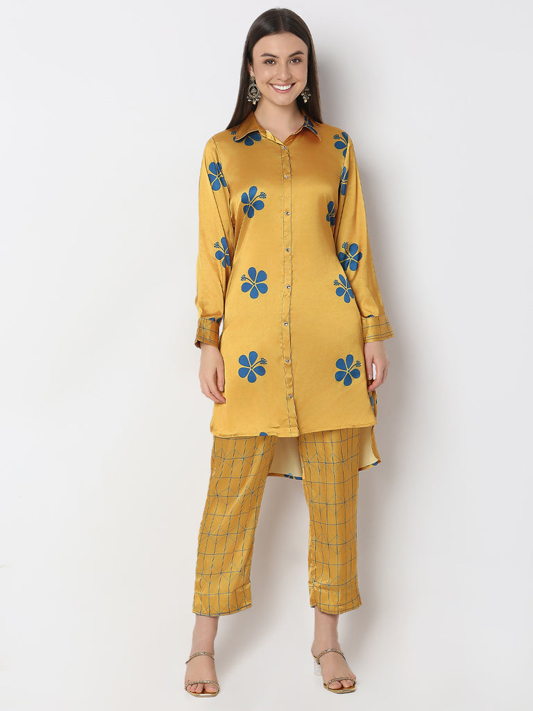 Nylangan Regular Fit Printed High-Low Kurta