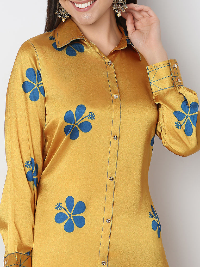 Nylangan Regular Fit Printed High-Low Kurta